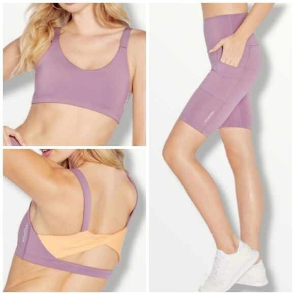 Wildfox Karma Twist Back Bra & High-Waisted Cargo Shorts Set NWT Size S - Picture 3 of 14